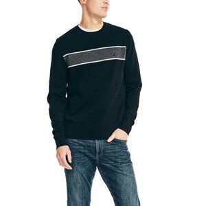 Nautica Mens 100% Cotton Crewneck Sweater,  S